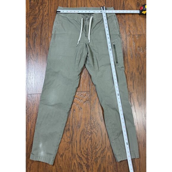 VUORI Womens Green Jogger Pants Drawstring Waist Casual Zip Pocket Tapered leg - Picture 10 of 10
